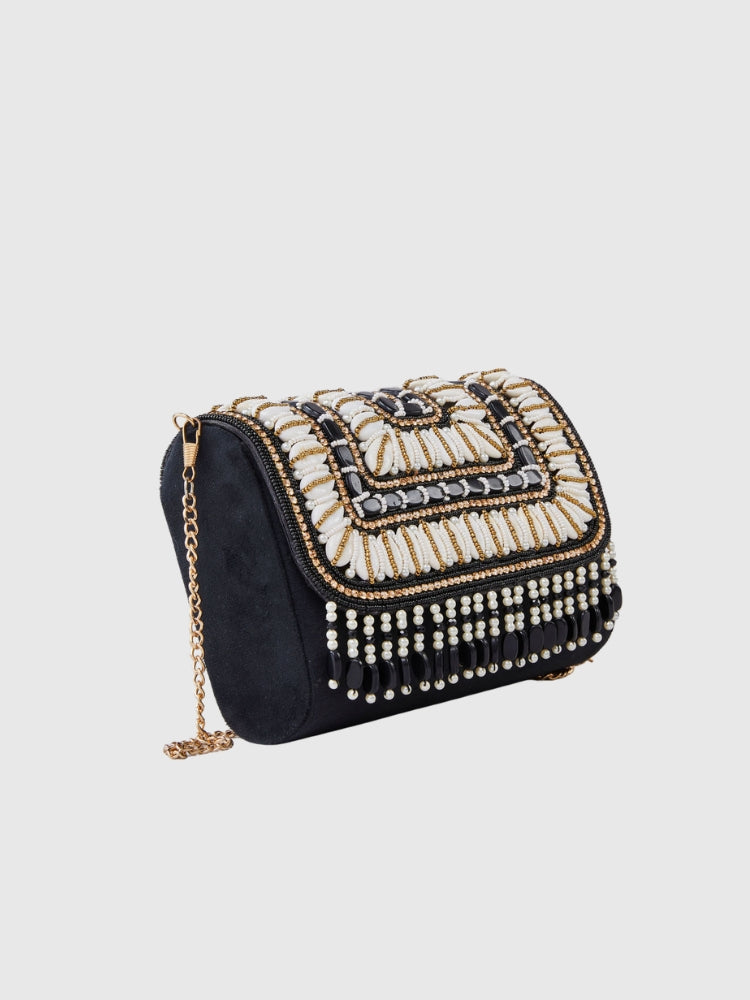 Ethnic - Black Handwork Sling Bag