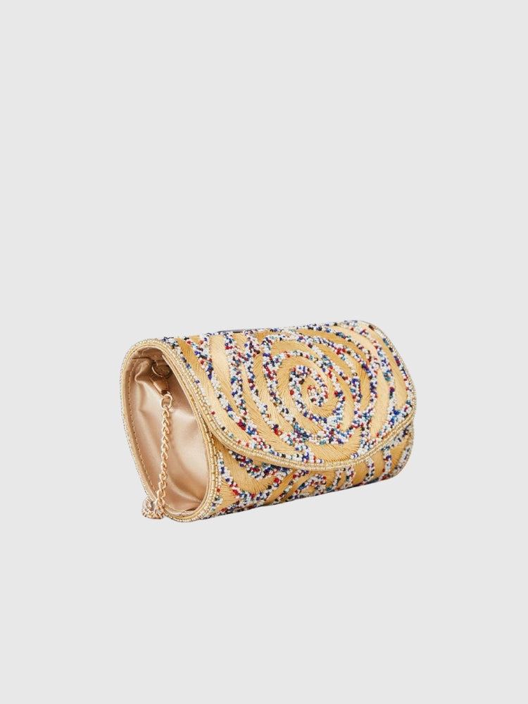 Ethnic - Yellow Beaded Mini Sling