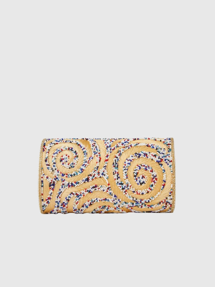 Ethnic - Yellow Beaded Mini Sling