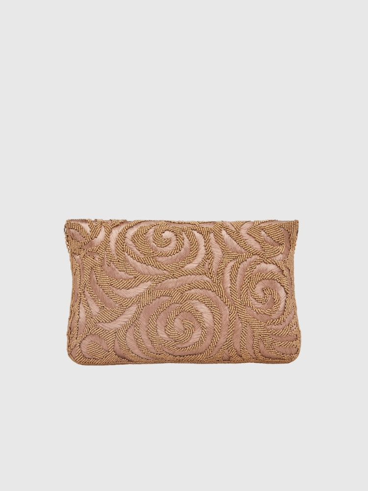 Ethnic Beige/Copper Envelope Hand / Sling Bag
